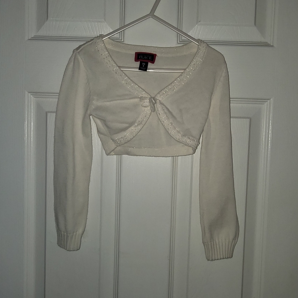Girls cropped cardigan